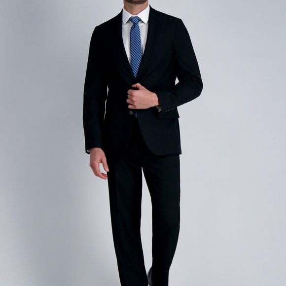 Haggar Classic Fit Dress White Button Down Shirt 17-17.5/ 32-33 - Picture 4 of 11